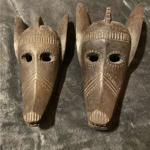 Handcrafted Wooden Tribal Masks Mali, Africa Tribal Wall Masks